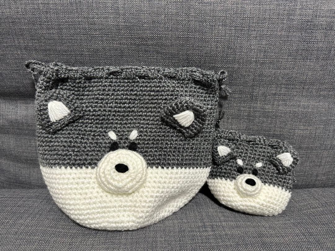 ハンドメイド　巾着袋　ペットボトルカバー