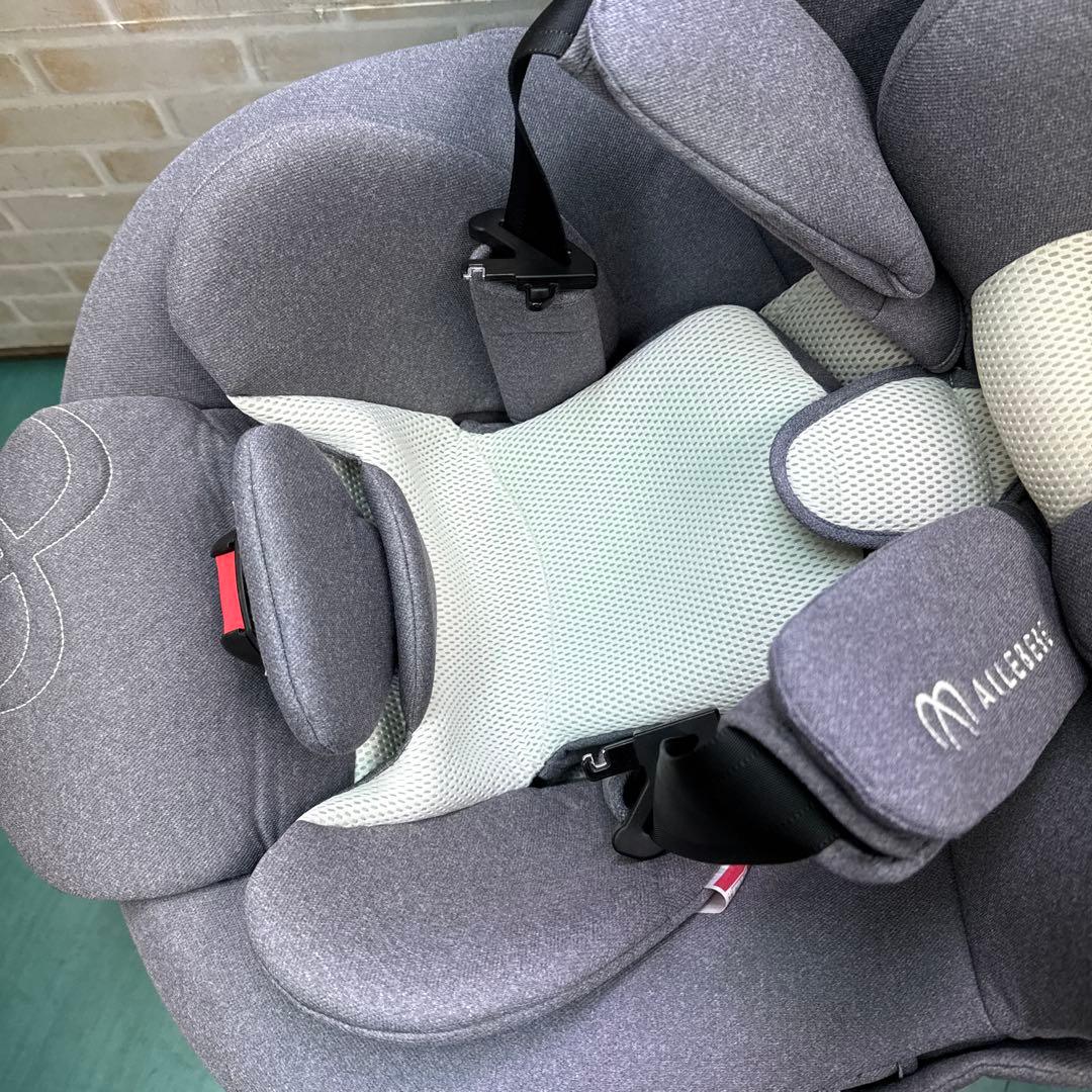 エールべべ　チャイルドシート クルット5iプレミアム グレーラテ　新生児から