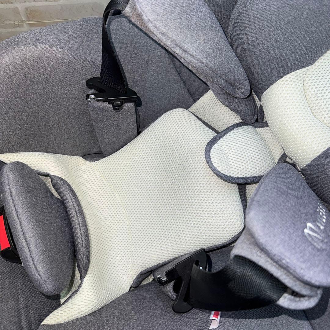 エールべべ　チャイルドシート クルット5iプレミアム グレーラテ　新生児から