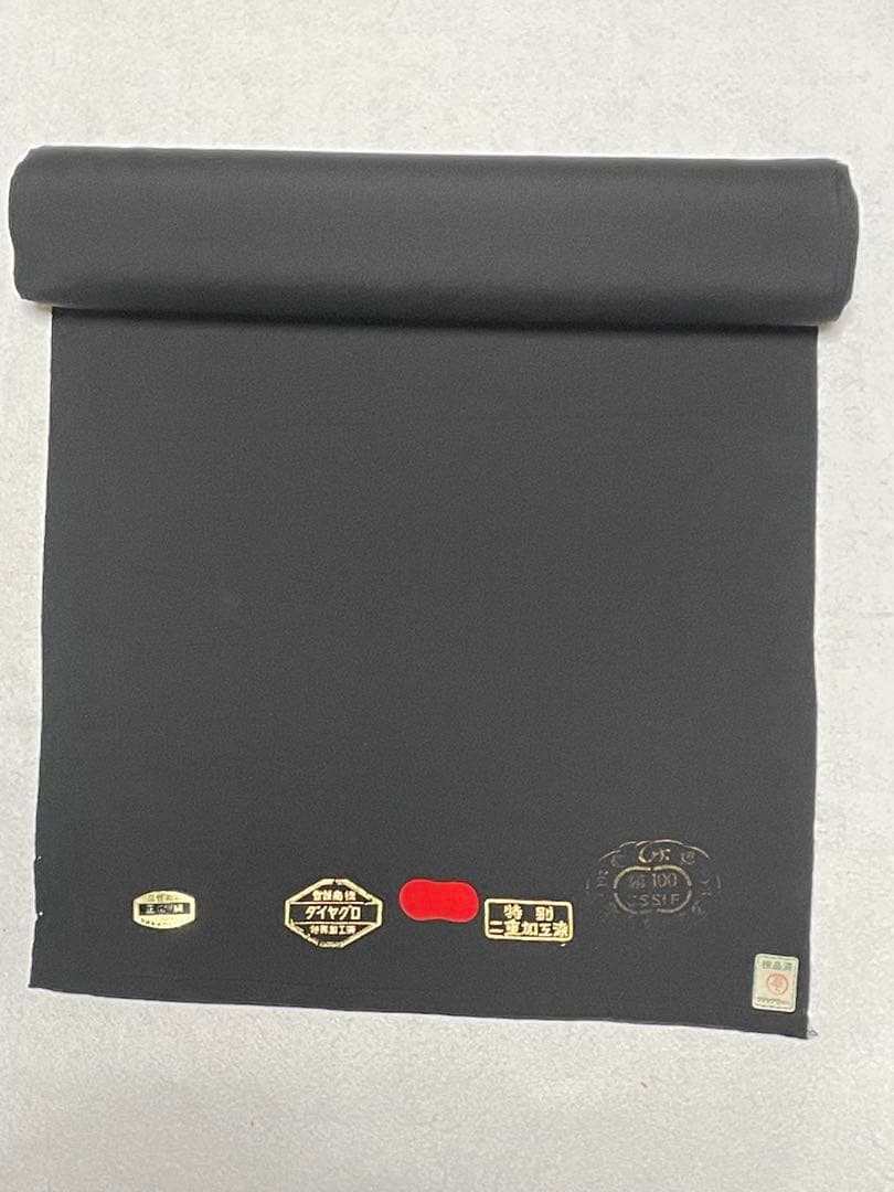 呉服店在庫・未使用品　正絹　反物　黒色　5点まとめて