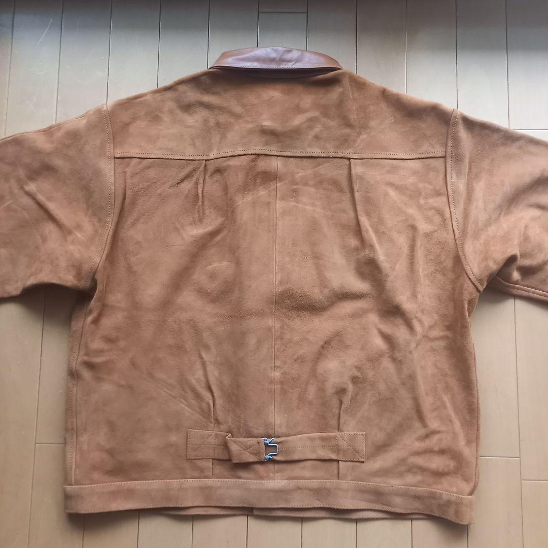 417 EDIFICE スウェード ゴートレザー ジャケット ブルゾン