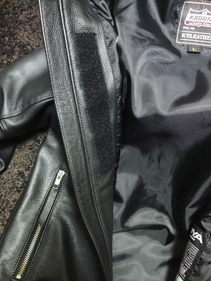 ス*カ様 KADOYA シングルライダースジャケット　Lサイズ