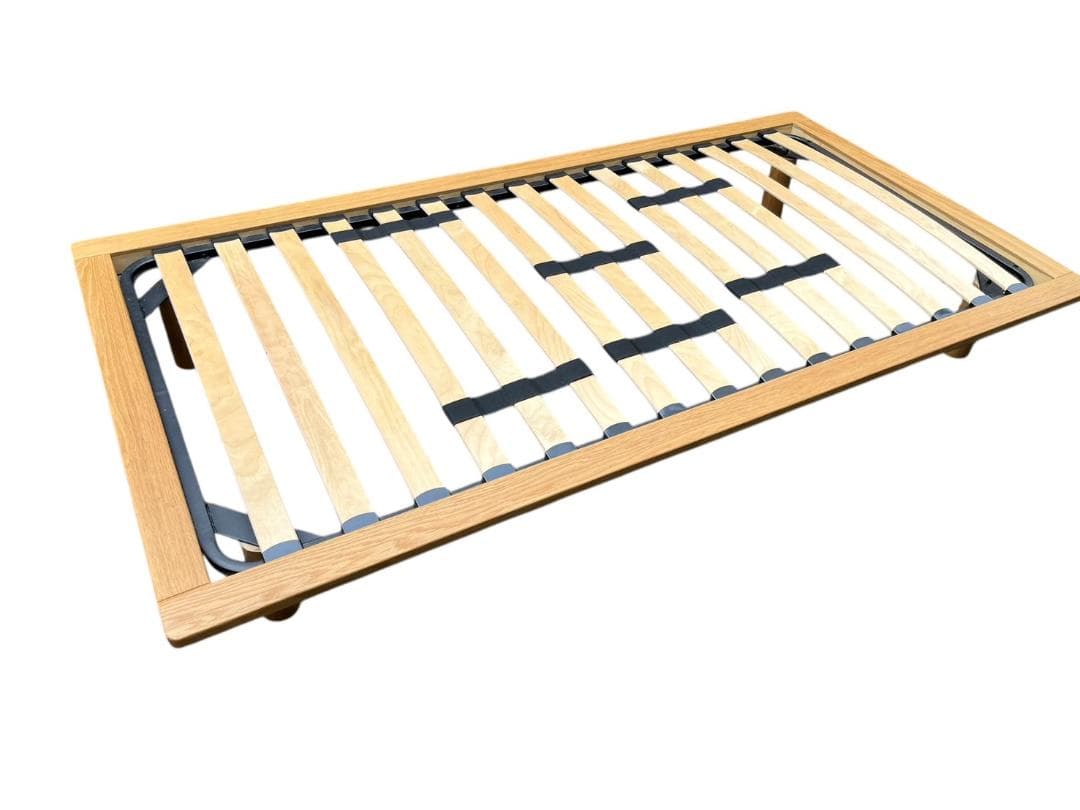 無印 ベッドフレーム オーク材 木製　シングル 美品