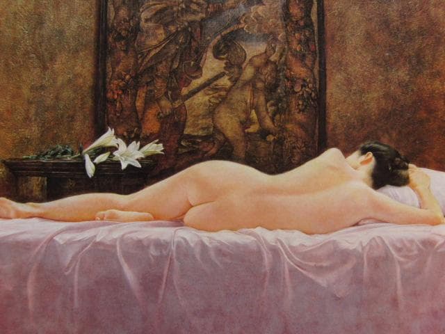 黄憲、クピトの苦難、希少な画集より、新品高級額・額装付