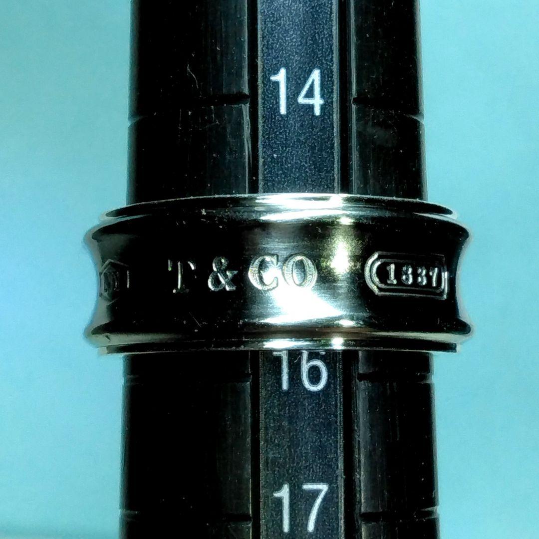 ティファニーシルバー＆チタン ナローリング　15.5号　新品仕上げ
