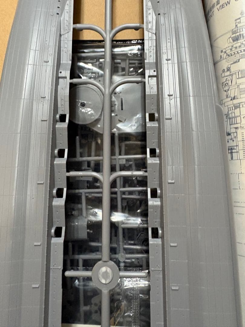 ハセガワ 1/350 戦艦 陸奥　エッチングパーツ付き