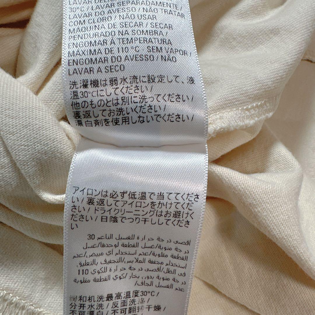 BALENCIAGA バレンシアガ Tシャツ 刺繍ロゴ アイボリー XXS .