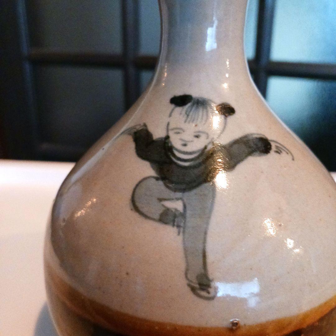 古伊万里　唐子掛分徳利