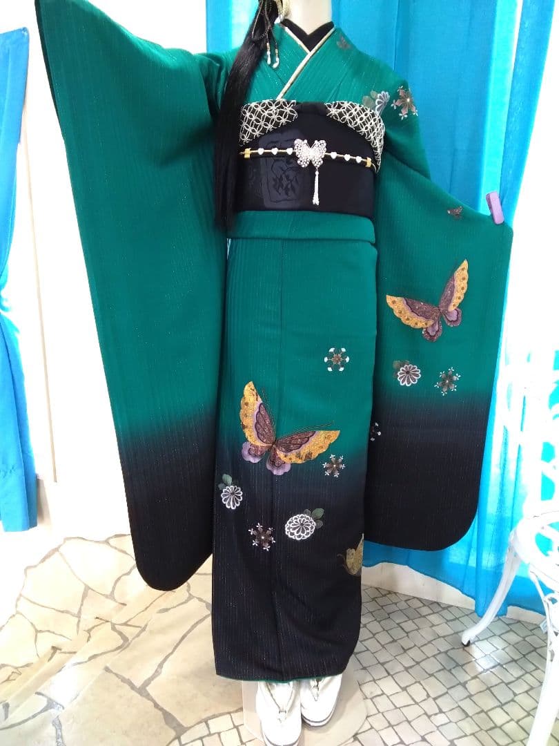 ❰専用❱です！、正絹振袖成人式、重ね衿、帯揚げ、帯締め、袋帯、長襦袢◐
