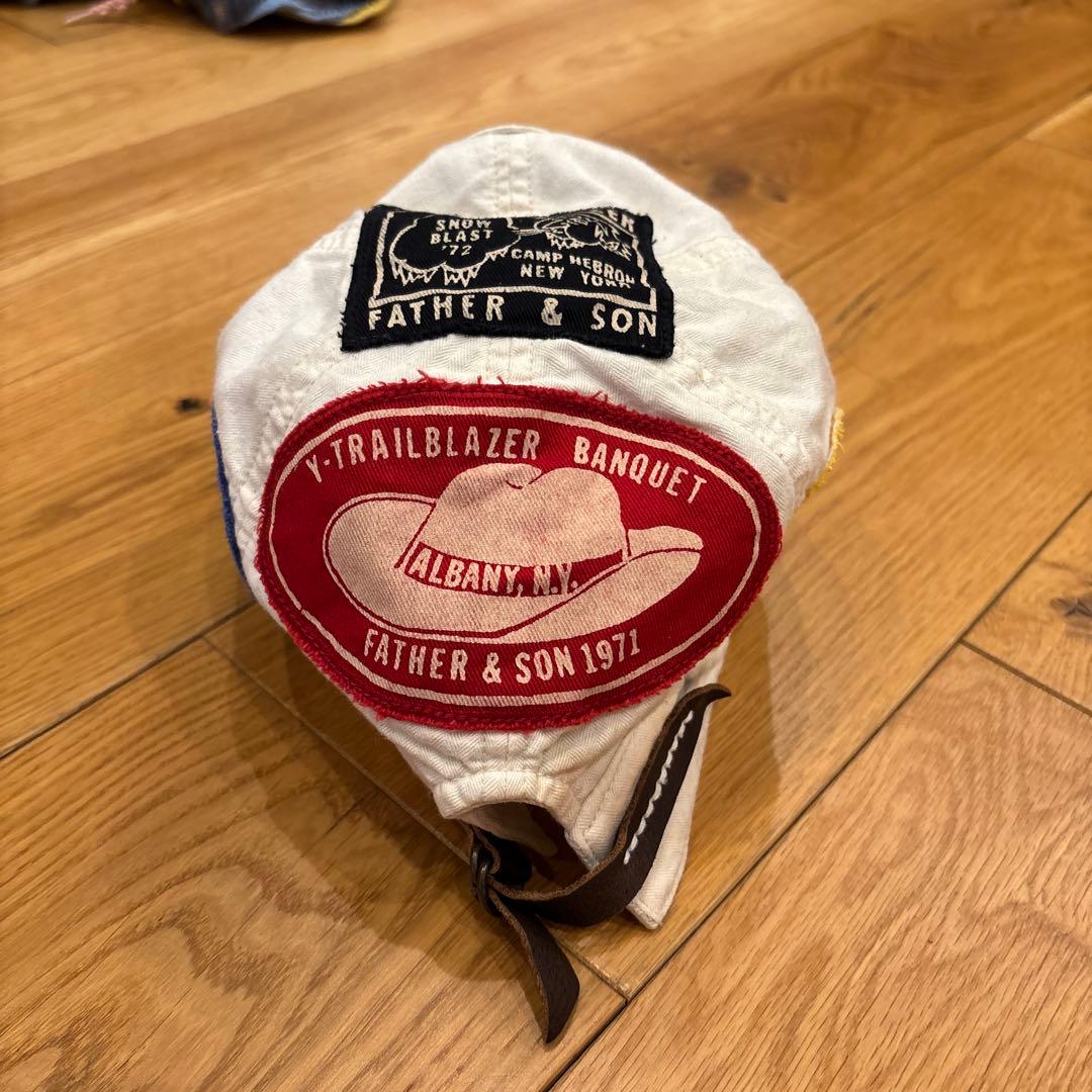 デニムダンガリー　帽子　小沢