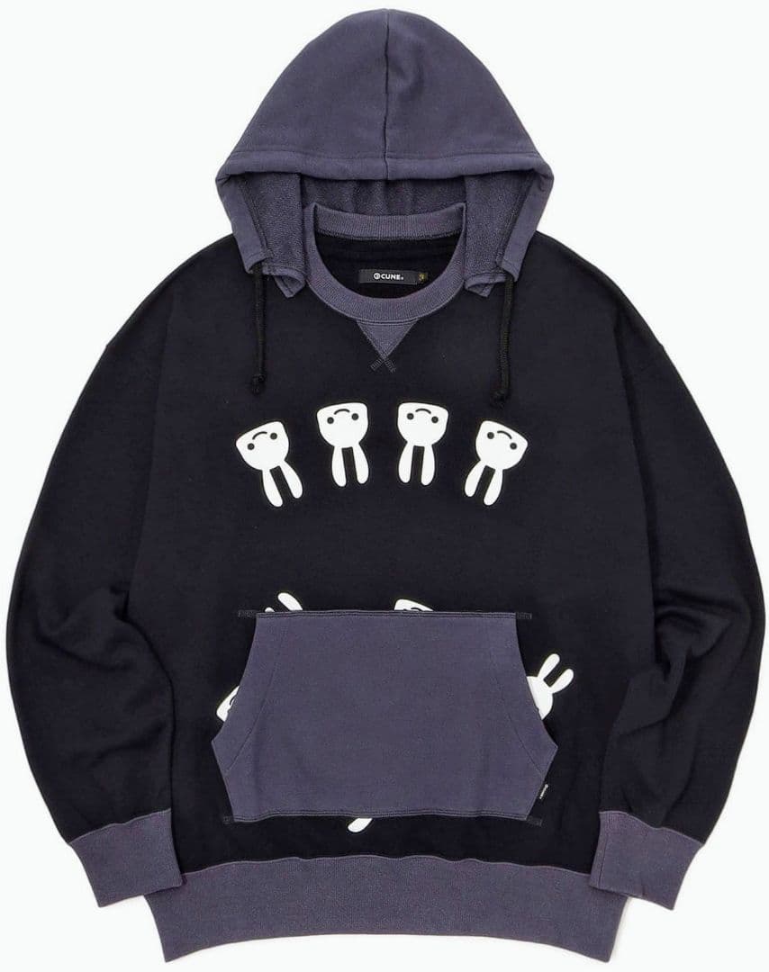 CUNE 後付けパーカー L 日本製 キューン ウサギ メンズ レディース