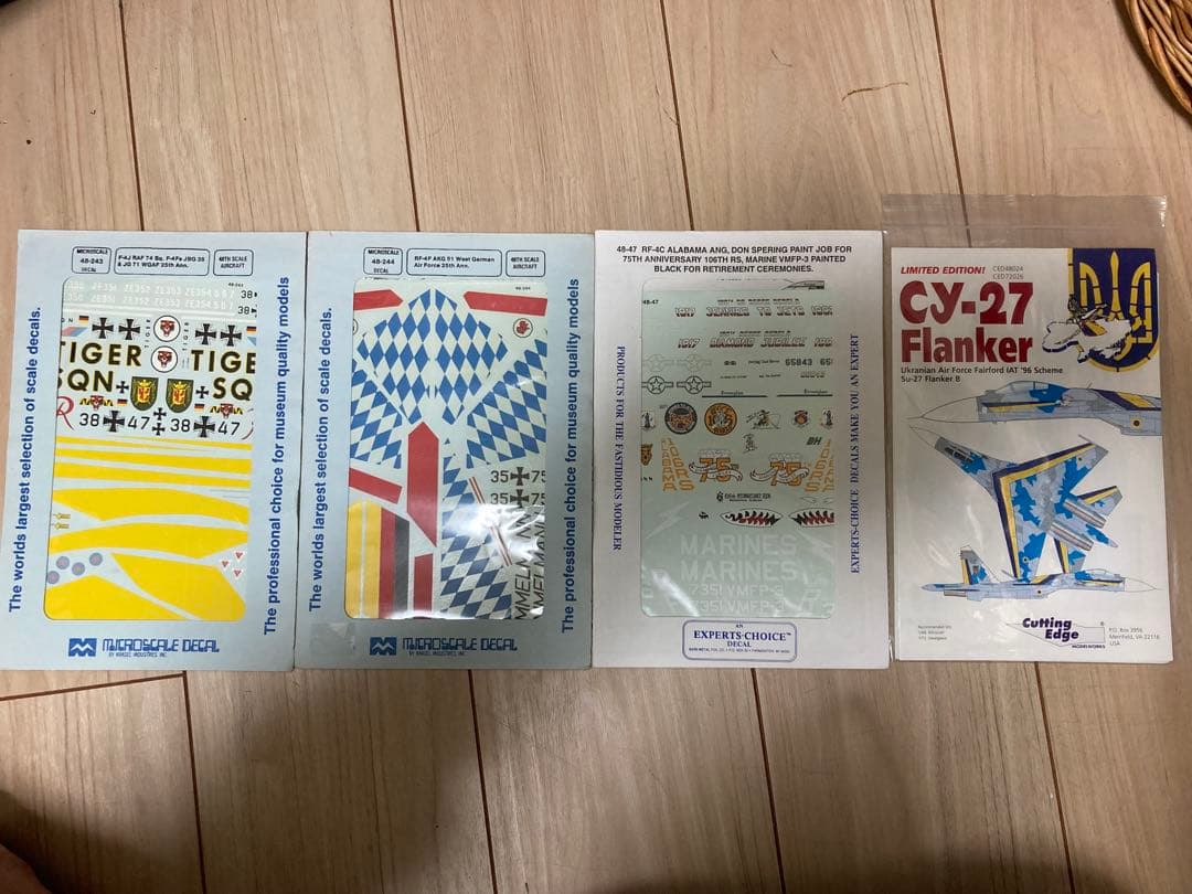 交渉可　F-4ファントム　SU-27フランカー　デカールセット