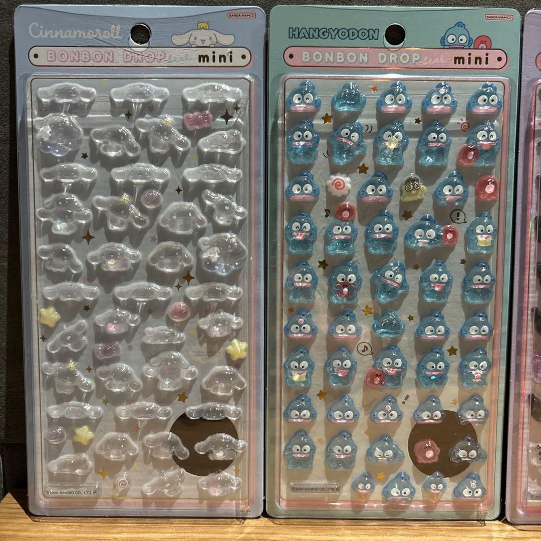 全【20種】ボンボンドロップシールminiサンリオディズニースヌーピー