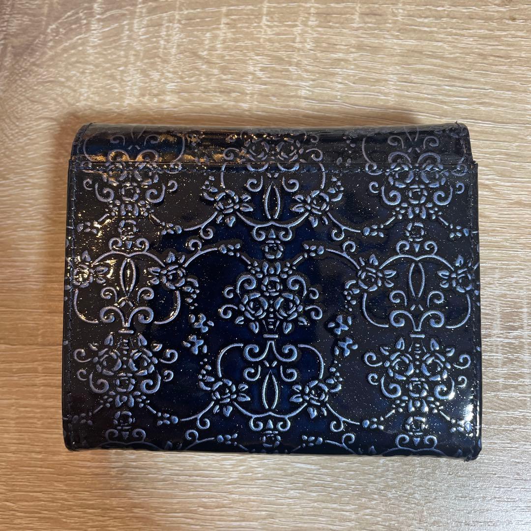ANNA SUI 二つ折り財布 ルーミー ネイビー ブルー