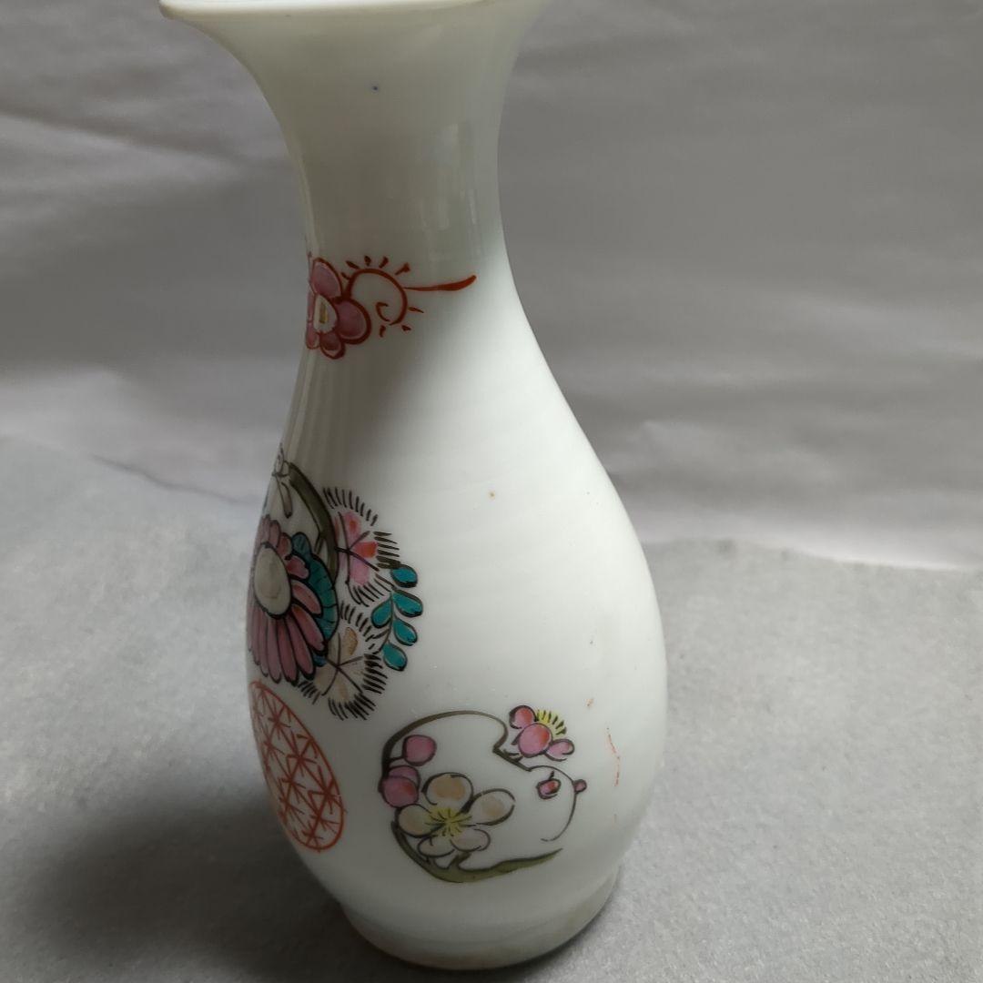 別格平佐焼博物館美術品貴重品赤絵一輪挿し時代物骨董品徳利