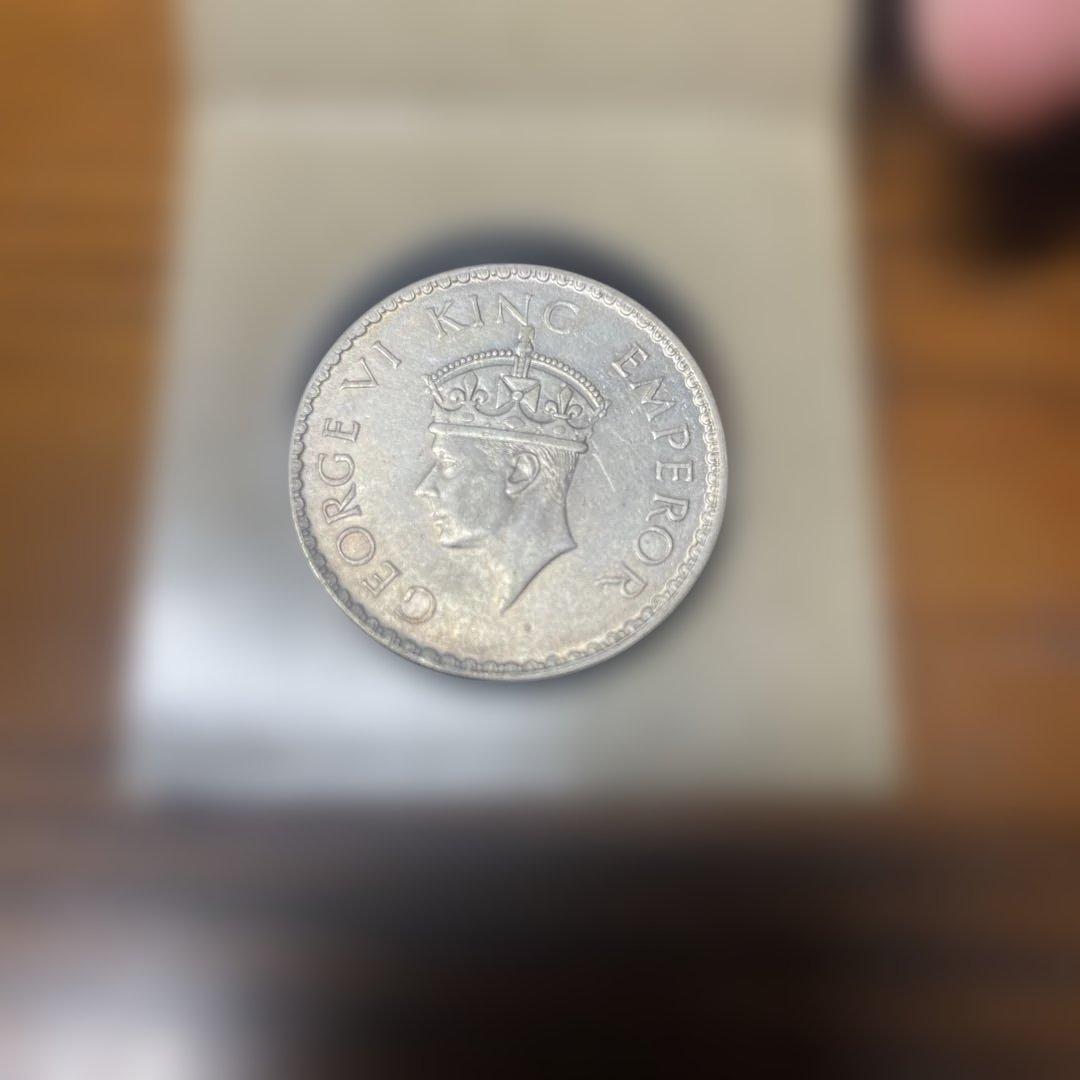 1890 英領インド 1ルピー銀貨 ゴシッククラウン ビクトリア