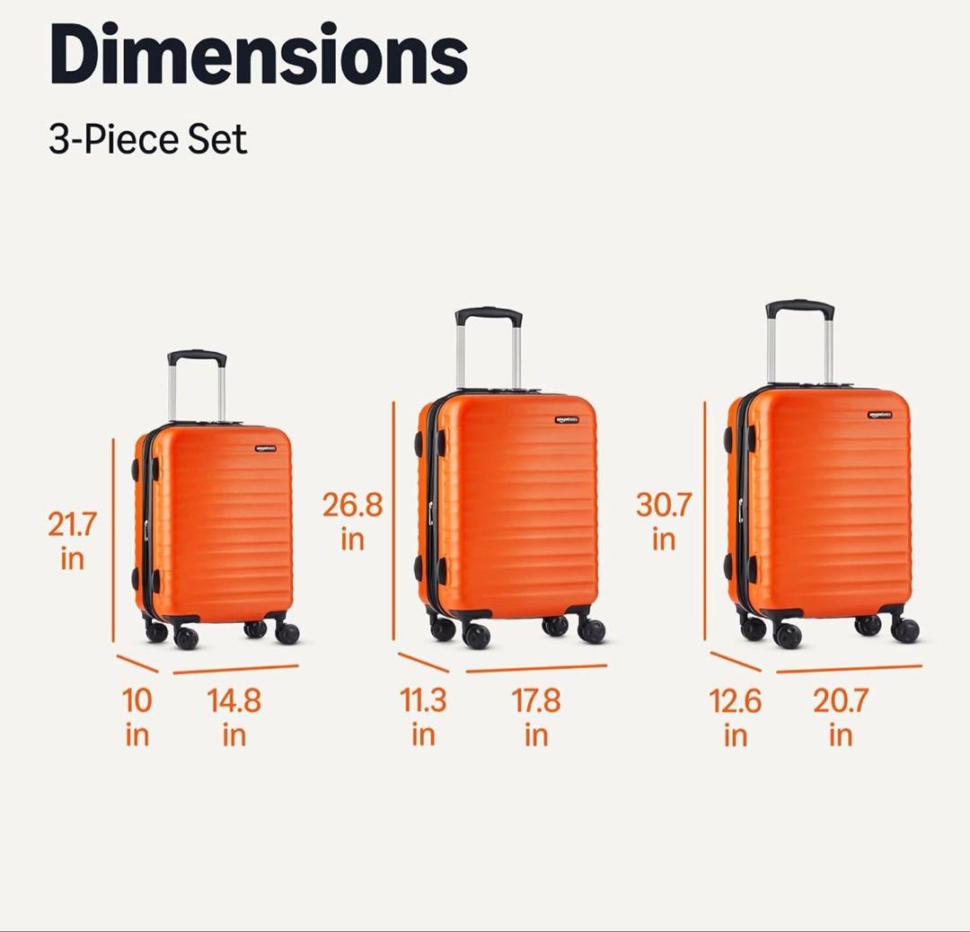 【Amazonベーシック】キャリーケース スーツケース3点セット