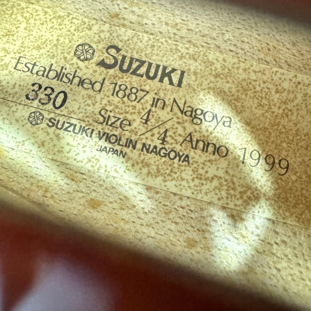 鈴木バイオリンNo.330 4/4 1999年製 弓未使用品