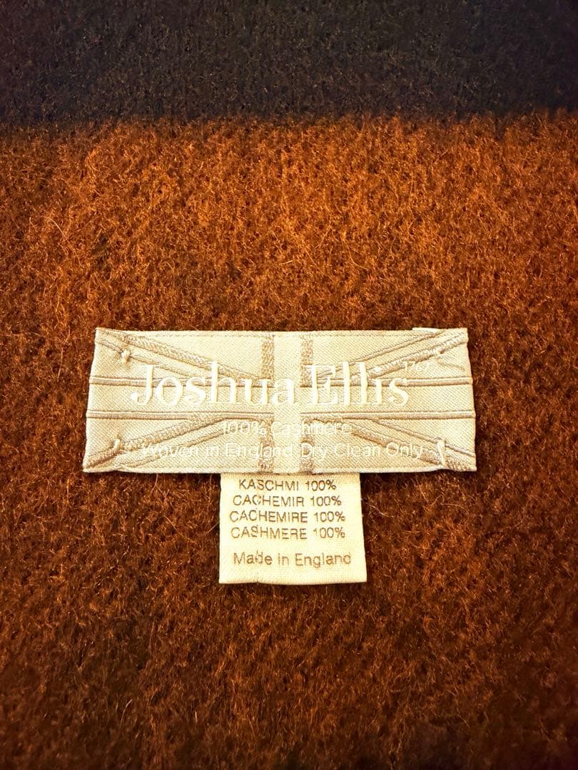 定価9.4万【Joshua Ellis】ジョシュアエリス 大判カシミヤストール