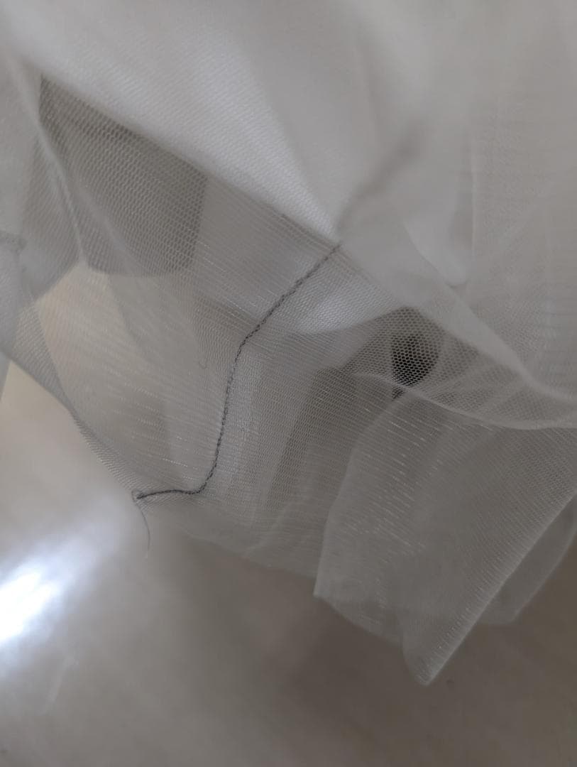 Sugar【Lip line】 スパンコール刺繍ロングドレス　ホワイト/Sサイズ