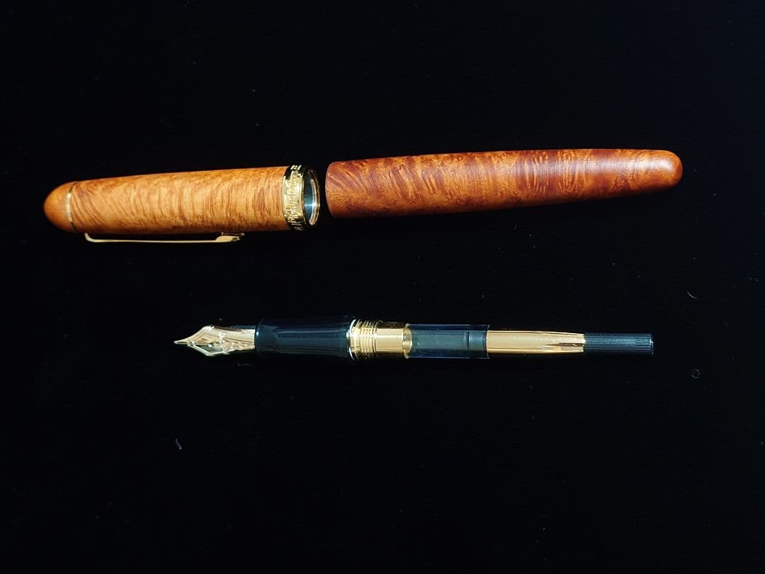 プラチナ万年筆　ブライヤー　中字　M 14k