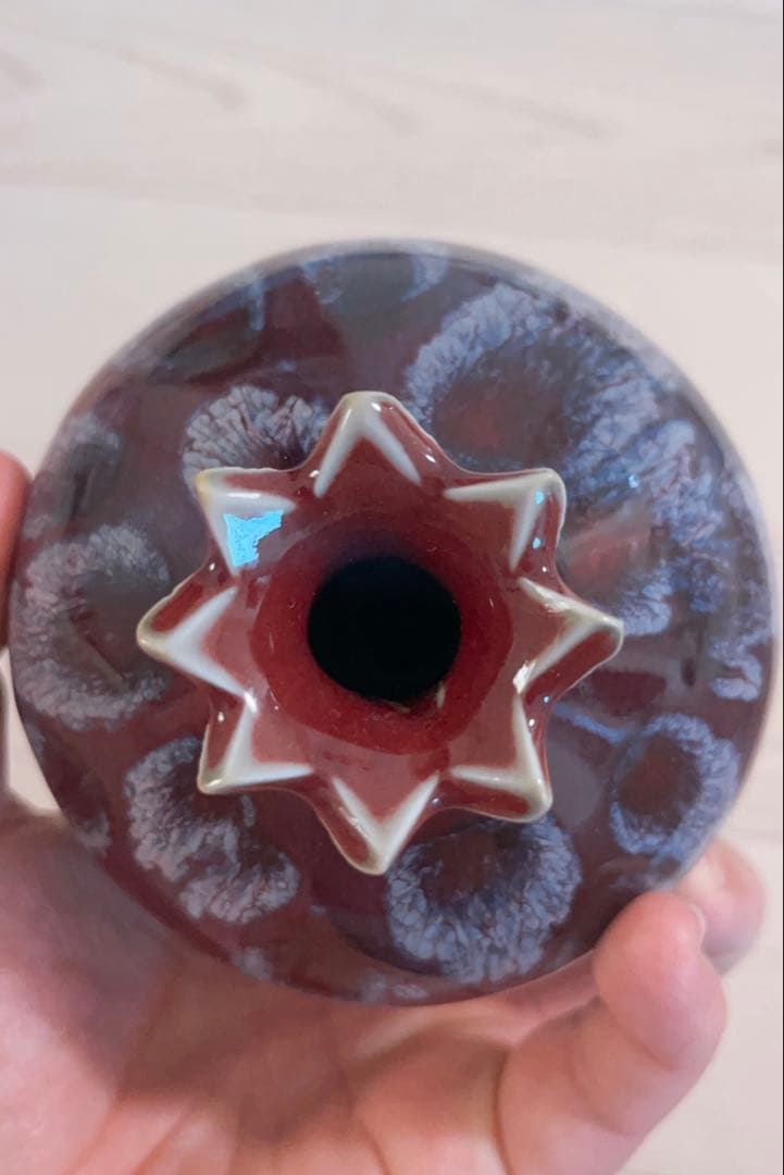 宋鈞窯红釉石榴尊　石榴花瓶 ザクロ　陶芸　骨董品　古美術品