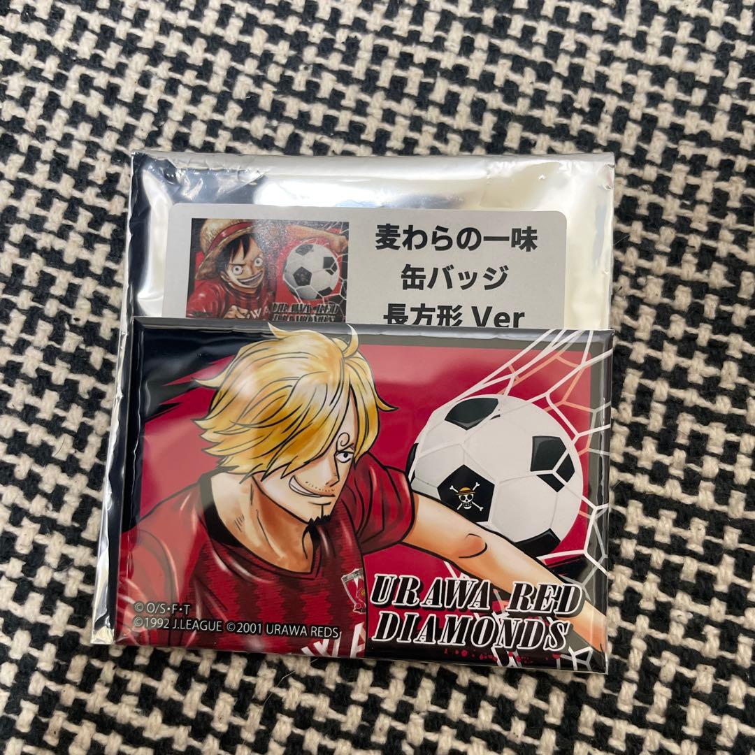 ONE PIECE ワンピース 浦和レッズ スクエア 缶バッジ サンジ
