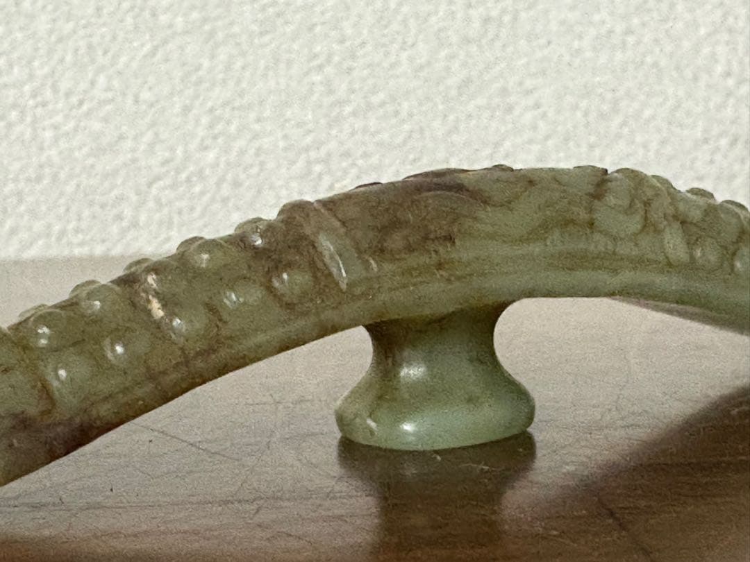 石？玉？の中国的置物　中国美術　帯勾 12cm弱44g