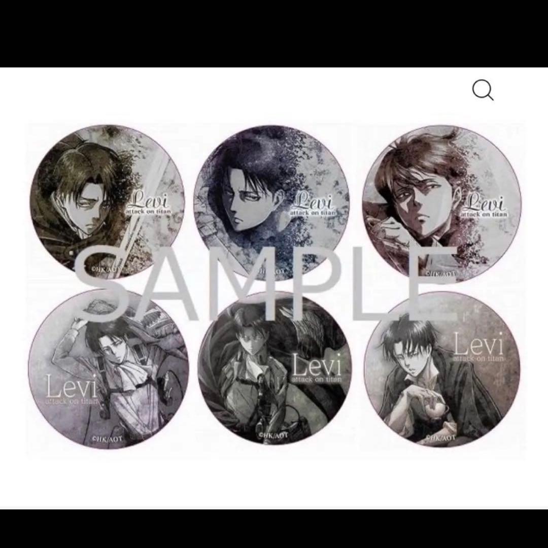 進撃の巨人 リヴァイ IGストア WIT 缶バッジ 6点セット