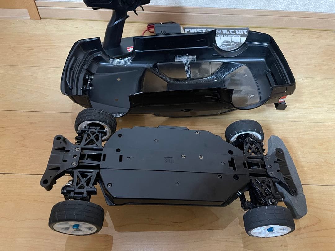 【Acco】 タミヤ　TT02 2台セット　AMG ベンツ　ランエボ7