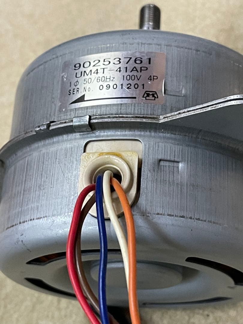 富士工業風速三速用レンジフードモーター　品番90253761 点検メンテ済中古