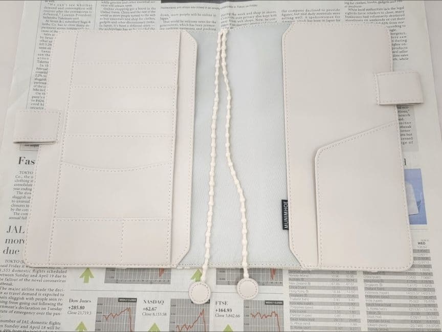 ハンドメイドA5ミナペルホネン　ナチュラル　タンバリン　手帳カバーケース