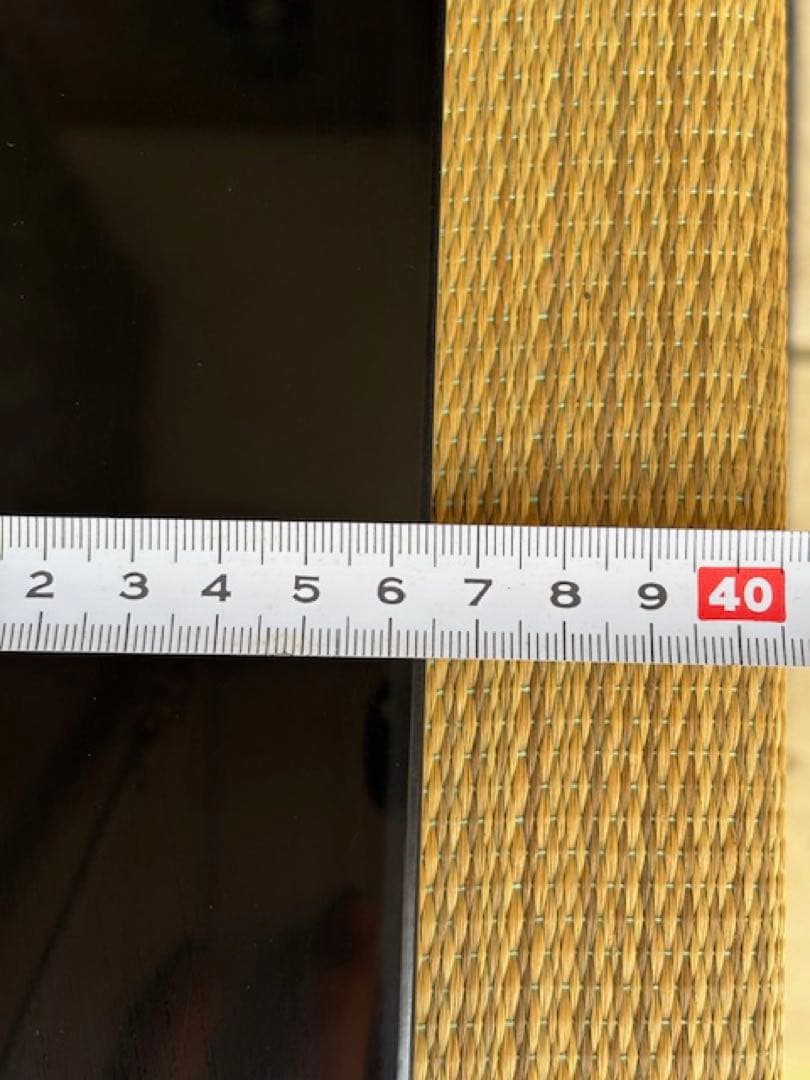 茶道具 黒真塗 長板 敷板 一双 炉・風炉用