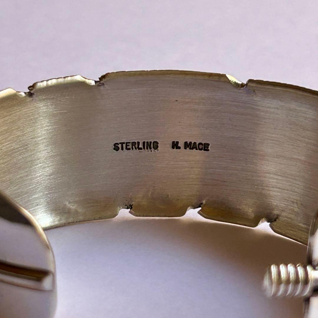 ナバホ族 ハーヴィーメイス フェザーバングル