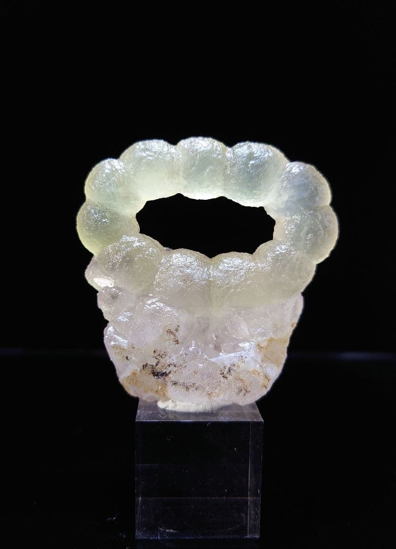 【母岩付き】フローライト リング ポンデリング インド産 原石 鉱石 標本 ②