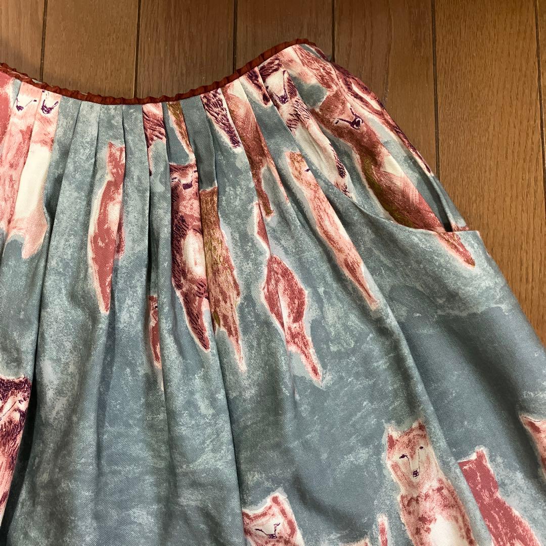 ミナペルホネン サイズ 36 alive シルク コットン スカート