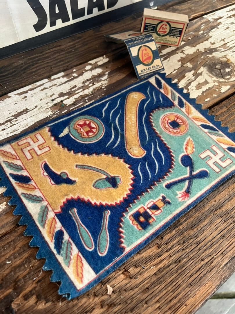 卍 Antique シガーフェルト ネイティブアメリカン スワスティカ