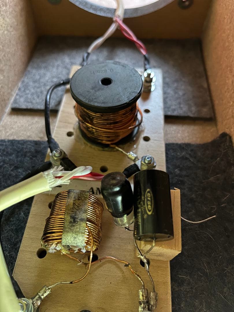 Sansui S-α7 スピーカー　2本組　コンデンサー、ケーブルリファイン品