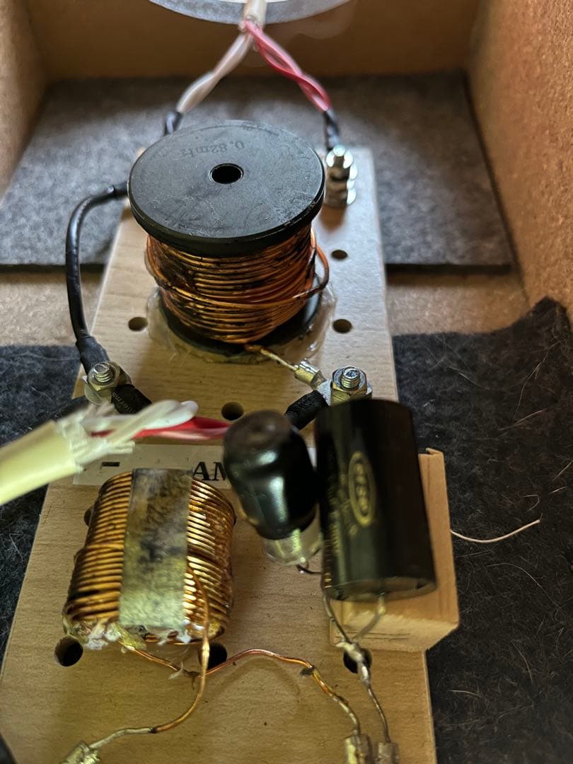 Sansui S-α7 スピーカー　2本組　コンデンサー、ケーブルリファイン品