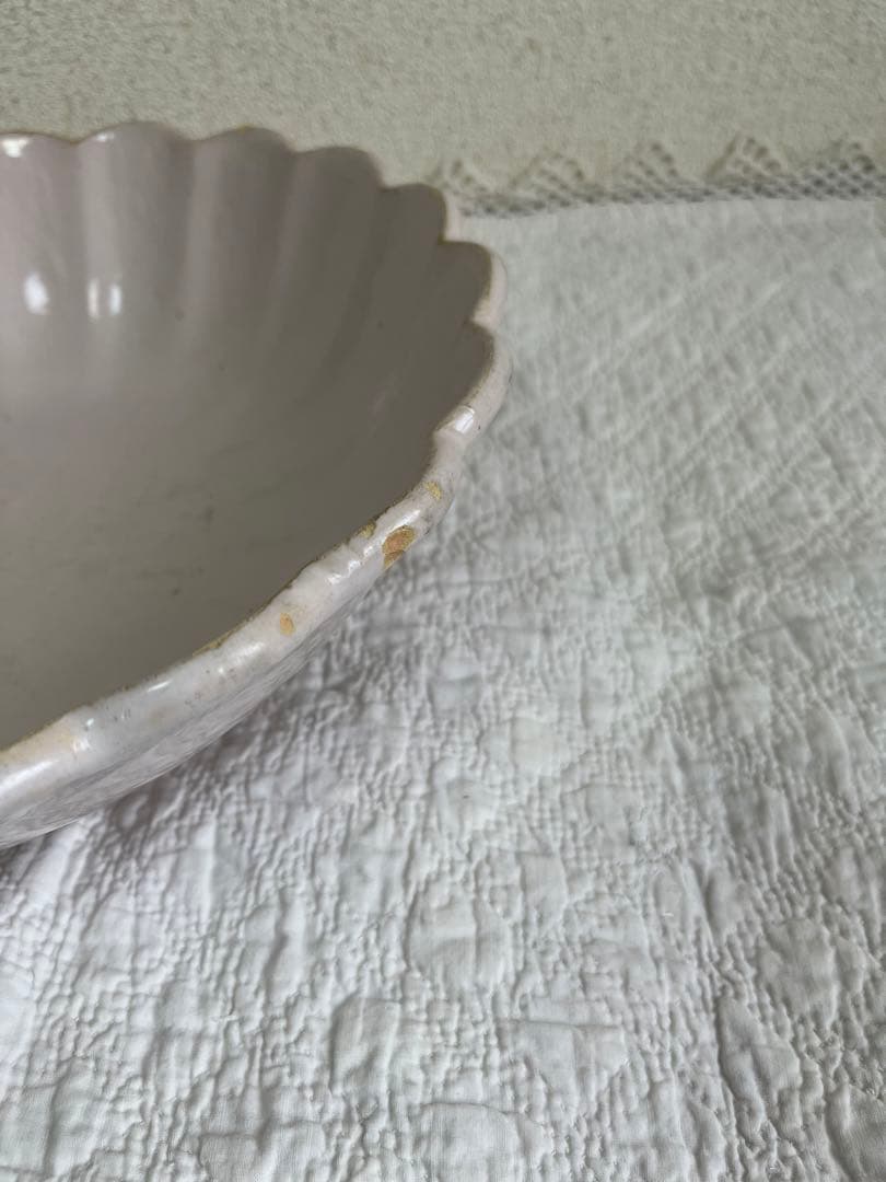 18世紀フランスアンティーク　ムスティエ　輪花鉢