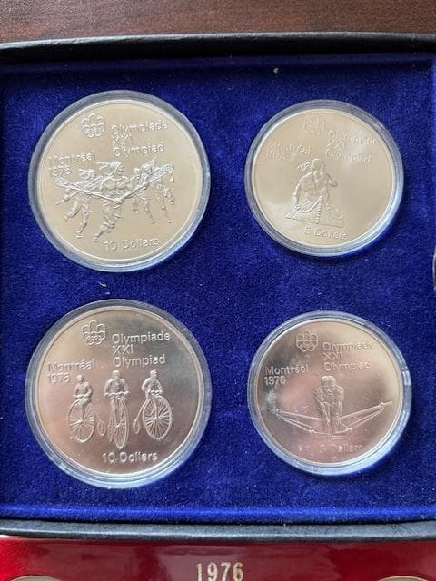 カナダ　モントリオール五輪記念銀貨8枚セットUNCスターリング925