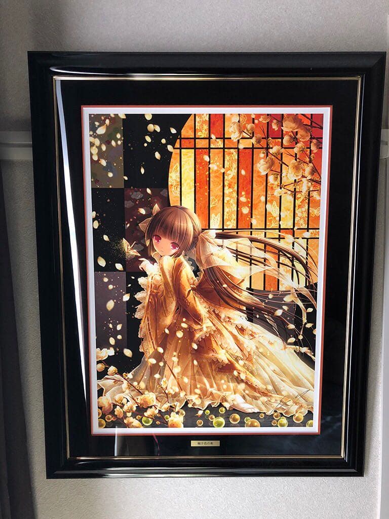 てぃんくる版画 『梔子色の希』