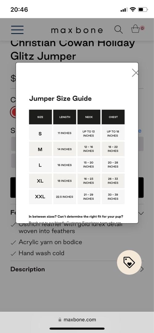 犬服・アクセサリー maxbone Christian Holiday Glitz Jumper