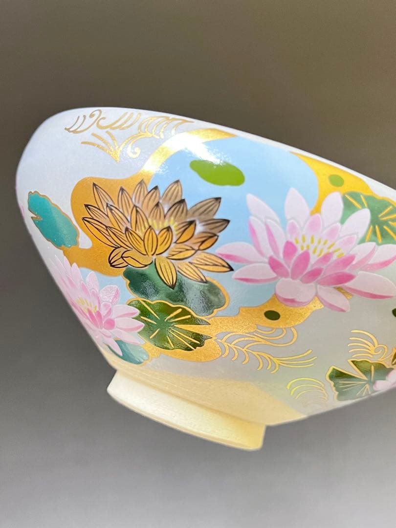 E675 源平 茶碗 御所の花 茶道具 抹茶茶碗 茶器