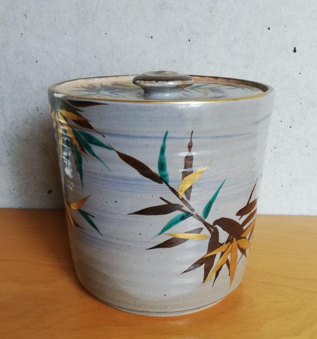 茶道具 水指 乾山写竹文 平安桐凰 NO295