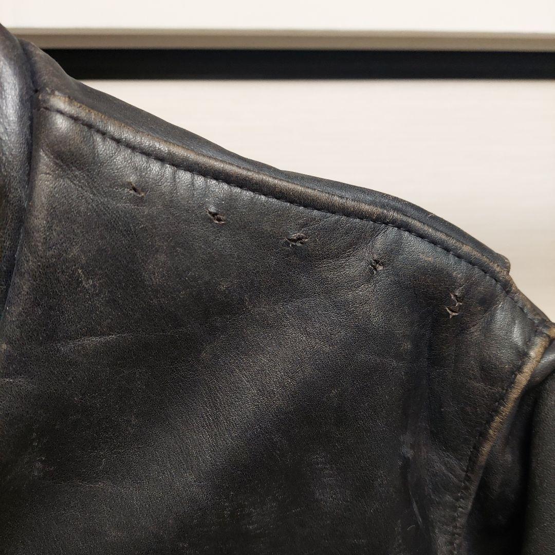 ゴールデンサイズSchott141カウハイドシングルライダース