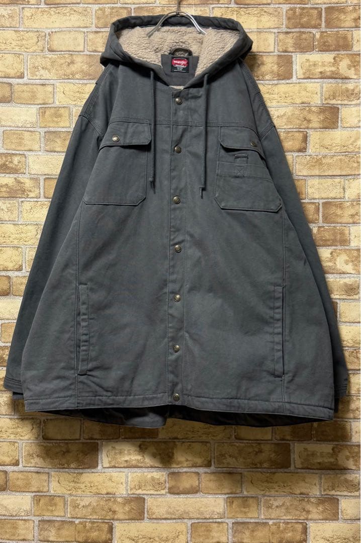 ラングラー　ダック地　アクティブジャケット　裏ボア　ビッグシルエット　3XL