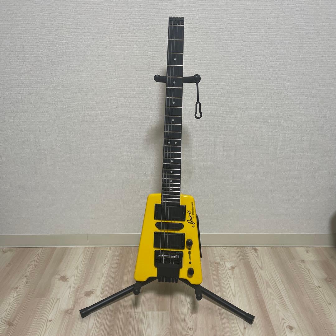 スタインバーガー　Spirit エレキギター イエロー　ストリングアダプター付き