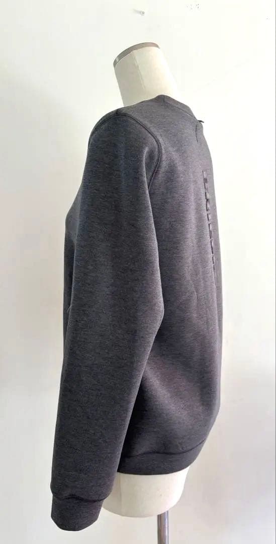 ブリーフィング ゴルフ 3D ロゴ クルーネック プルオーバー グレー　M