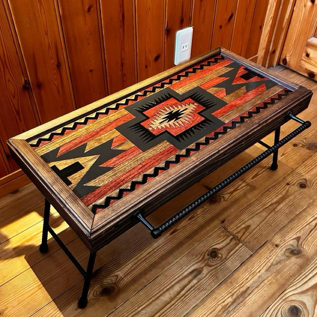 No.10 ソロテーブル ハンガー付　ディスプレイ棚 オルテガテーブル